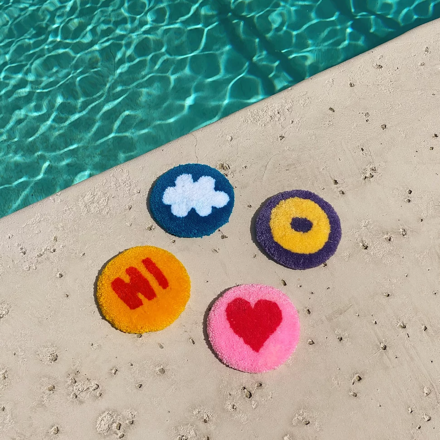 Bullseye Rug Coaster