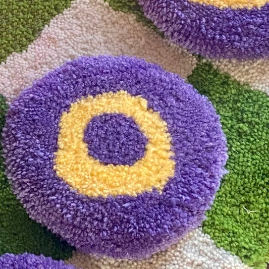 Bullseye Rug Coaster