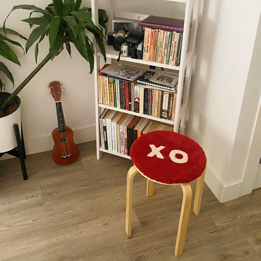 XO Rug Stool